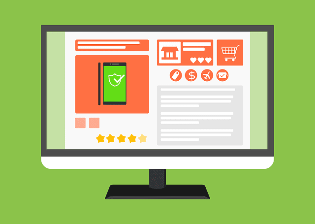 An illustration of a secured web page, one of the tactics to improve e-commerce business performance