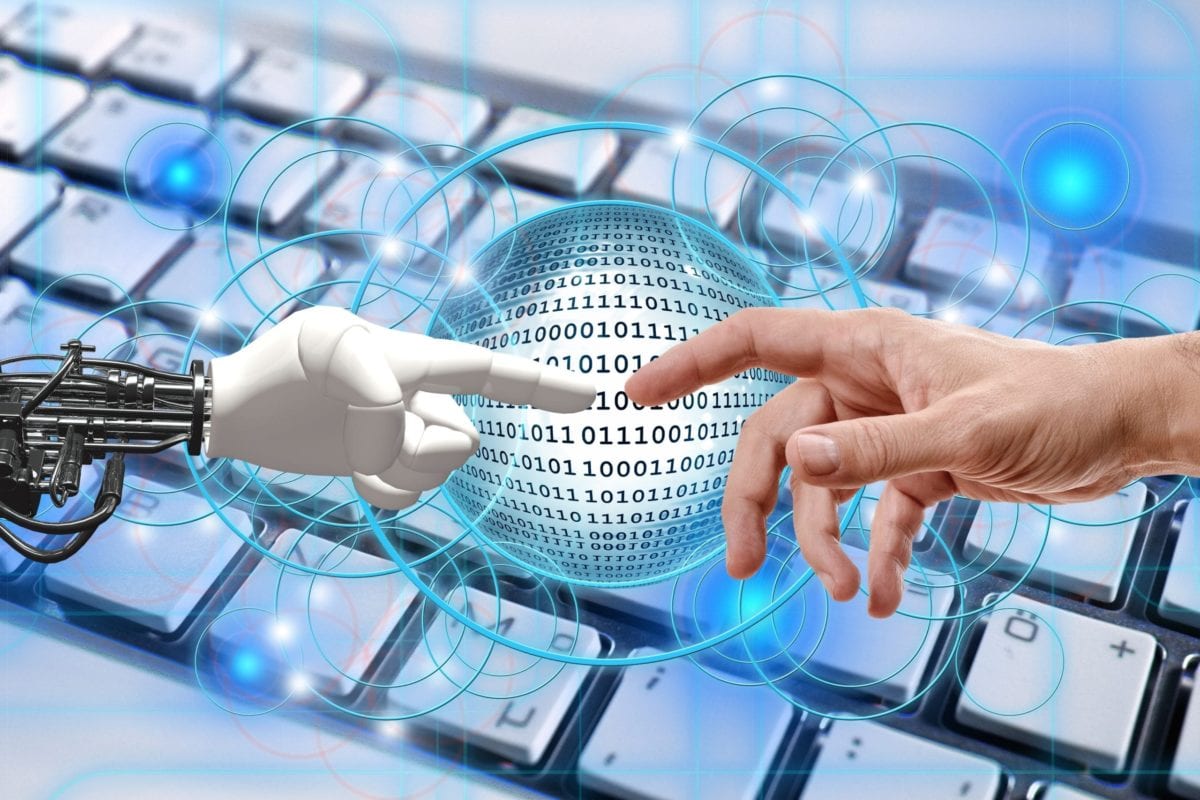 hand, robot, human